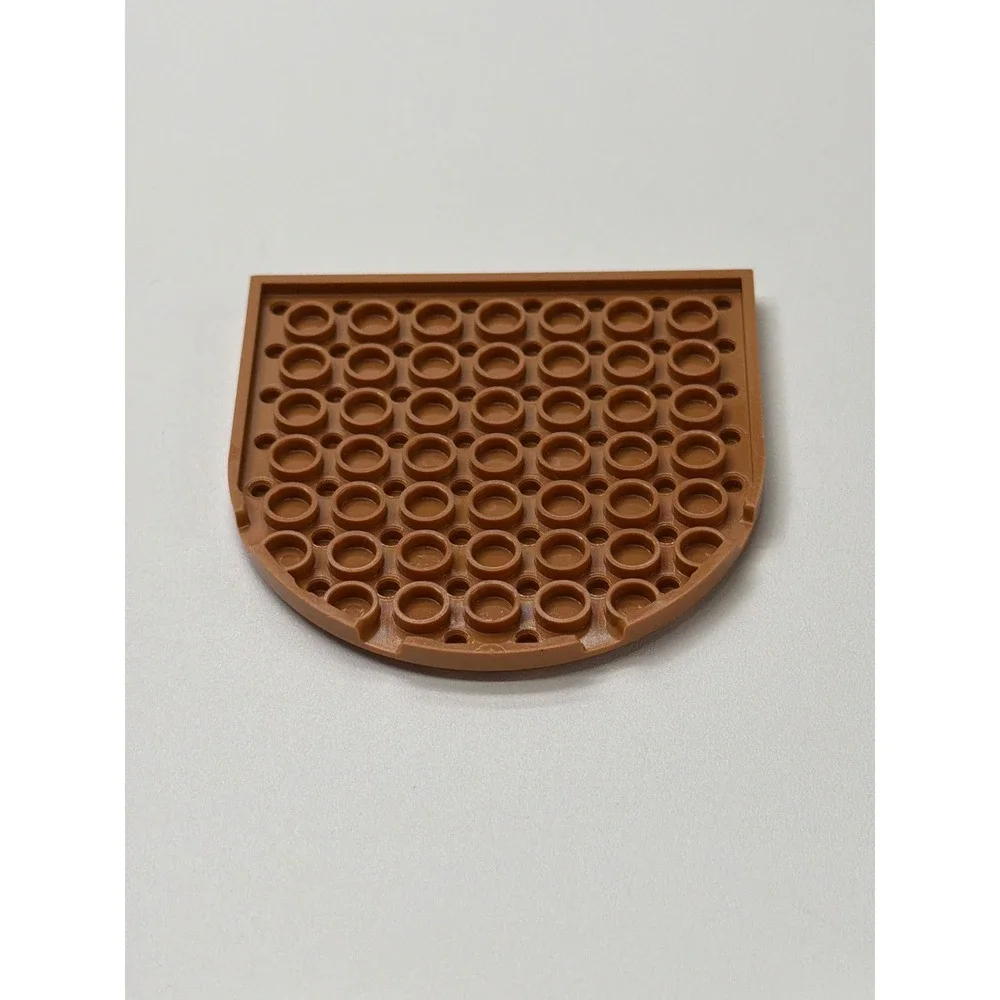 LEGO Plates Lot 3pc‎ Brown 8x8 Round Tan 6x8 Rectangle White 4x9 Wedge 41948